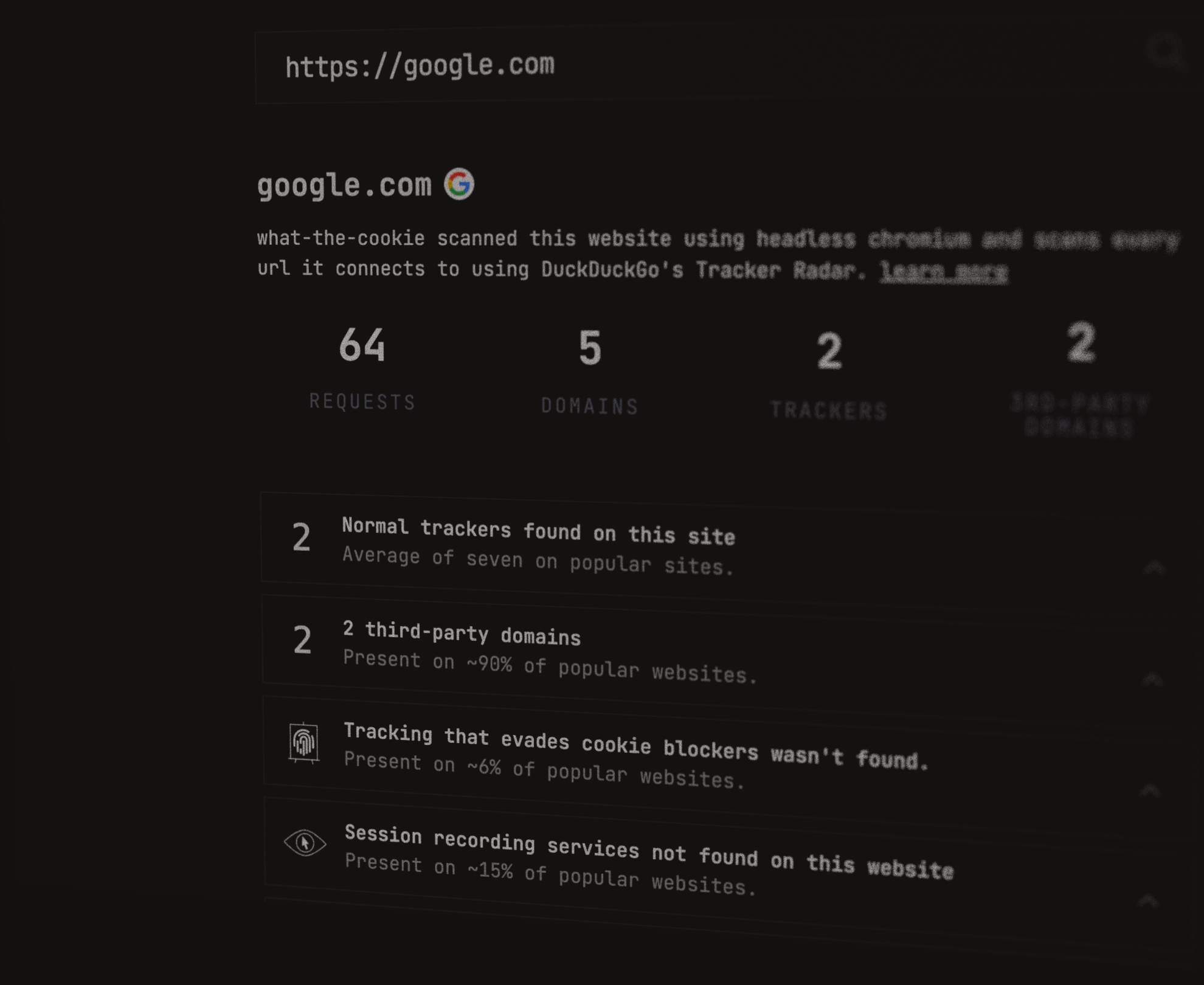 what-the-cookie screenshot